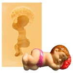 Molde de Silicone para Biscuit Casa da Arte - Modelo: Bebê Deitado de Lado 133
