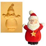 Molde de Silicone para Biscuit Casa da Arte - Modelo: Papai Noel Feliz 62