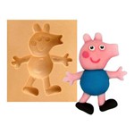 Molde de Silicone para Biscuit Casa da Arte - Modelo: Pp - George da Peppa 1214