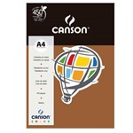 Pacote Canson Color Chocolate 180g/M² A4 210 X 297 Mm com 10 Folhas - 66661273