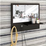 Painel Decorativo C/ Espelho Trend – Estilare - Preto