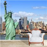 Papel de Parede Adesivo Personalizado, Ny, Estatua da Liberdade, Nova York
