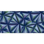 Papel de Parede Importado Coleção Fantasy 3d Geométrico Azul Anil, Verde, Roxo