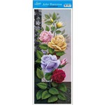 Papel para Arte Francesa Litoarte 17 X 42 Cm - Modelo Afvm-059 Rosas Coloridas