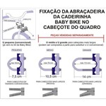 Parafuso Tipo U com Suporte 14cm Adaptador Cadeirinha Kalf Baby Bike