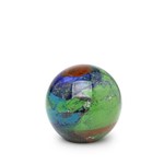 Peso Bola Planeta Terra - Murano - Cristais Cadoro