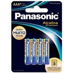 Pilha Alcalina Premium Palito Aaa Panasonic 10 Cartela com 4 Unidades