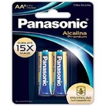 Pilha Alcalina Premium Pequena Aa Panasonic 16 Cartelas com 2 Unidades