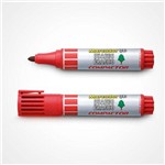 Pincel Marcador Quadro Branco Vermelho Compactor | 12 Unidades