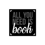 Placa Decorativa - All You Need Is Book - Legião Nerd