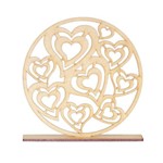 Placa Decorativa Mandala Coração Clb – H023