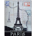 Placa Decorativa Mod. 109 - Selos Paris Dividida 24x40cm - Cia Laser