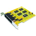 Placa PCI C/ 4 Portas RS232 Conector RJ45 - Sunix