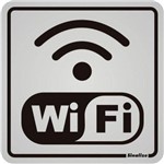 Placa de Alumínio Internet - WiFi Sinalize