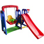 Playground Completo Criança Feliz Barzi Motors Escorregador Balanço e Cesta de Basquete - de 2 a 4 Anos