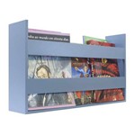 Porta Livros e Revistas de Parede 50x30x11 Azul Baby