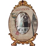 Porta-Retrato Linho Classic London 10x15cm Bege - Oldway