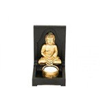 Porta Velas para 1 Vela com Buda Meditando 15 Cm