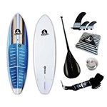 Prancha Stand Up Paddle Iniciantes Soul Fins Sup 10'0 Híbrida Completa com Acessórios Azul 4