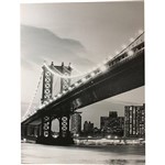Quadro Tela Impressa com Leds Vertical Ponte Brooklyn 195x150x6cm - Fullway