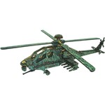 Quebra-Cabeça 3D Helicóptero Apache Adesivado - Cia Laser