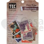 Recortes Vintage de Papel Toke e Crie Figuras Tags - 12839 - Dc01