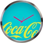 Relógio de Parede Coca Cola Newspaper em Metal