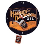 Relogio Parede de Pendulo - Harley Davidson Oil