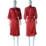 Robe Roupão de Cetim Longo Feminino Kimono Codigo 410