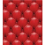 Rolo Adesivo Papel de Parede com LAMINAÇÃO - Vintage CAPITONÊ Vermelho - 0,60m X 2,80m