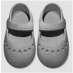 Sapato para Boneca – Modelo Sapatilha 7cm – Adora Doll - Preto – Laço de Fita