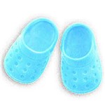 Sapato para Boneca – Modelo Sport 6cm – Baby Alive – Azul Bebê - Laço de Fita