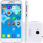 Smartphone Alcatel Pop C7 Dual Chip Desbloqueado Android 4.2 Tela 5" 4GB 3G Câmera 8MP - Branco