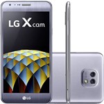 Smartphone LG X Cam Dual Chip Android 6.0 Marshmallow Tela 5.2" 16GB 4G Câmera 13MP - Titânio