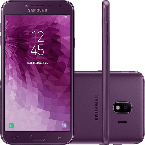 Smartphone Samsung Galaxy J4 16gb Dual Chip Android 8.0 Tela 5.5" Quad-core 1.4ghz 4g Câmera 13mp - Violeta