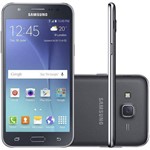 Smartphone Samsung Galaxy J5 Duos 16GB 4G Dual Chip Tela 5" Câm 13MP Câm Frontal Android 5.1 Preto