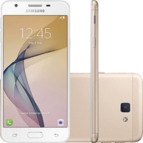 Smartphone Samsung Galaxy J5 Prime Dual Chip Android 6.0 Tela 5" Quad-Core 1.4 GHz 32GB 4G Wi-Fi Câmera 13MP com Leitor de Digital - Dourado