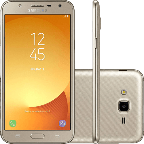 Smartphone Samsung Galaxy J7 Neo Dual Chip Android 7.0 Tela 5.5" 16GB 4G Câmera 13MP - Dourado