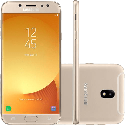 Smartphone Samsung Galaxy J7 Pro Android 7.0 Tela 5.5" Octa-Core 64GB 4G Wi-Fi Câmera 13MP - Dourado