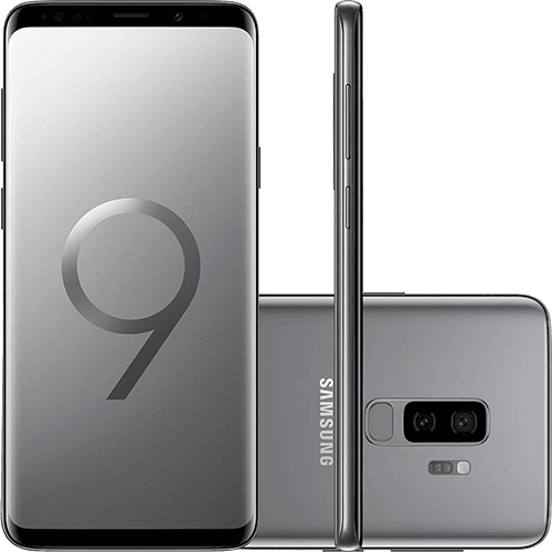 Smartphone Samsung Galaxy S9+ Dual Chip Android 8.0 Tela 6.2" Octa-Core 2.8GHz 128GB 4G Câmera 12MP Dual Cam - Cinza