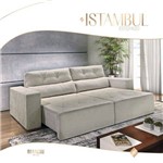 Sofá Estofado Retrátil e Reclinável 2,30m Istambul - Bianchi Móveis