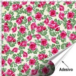 Tecido Adesivo para Patchwork - Flor 108 (45x70)