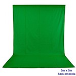 Tecido Chromakey Verde 3x5m em Algodão Muslim para Vídeos e Fotos Sem Emendas