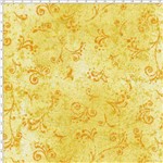 Tecido Estampado para Patchwork - 50 Tons Arabesco Amarelo Ouro Cor 34 (0,50x1,40)