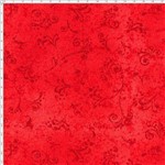 Tecido Estampado para Patchwork - 50 Tons Arabesco Vermelho Escarlate Cor 07 (0,50x1,40)
