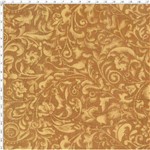 Tecido Estampado para Patchwork - Arabesco Amarelo Queimado (0,50x1,40)