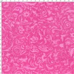 Tecido Estampado para Patchwork - Arabesco Rosa 3 Escuro (0,50x1,40)