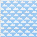 Tecido Estampado para Patchwork - Coleção São Francisco Nuvens 01 (0,50x1,40)
