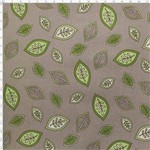 Tecido Estampado para Patchwork - Folhas Verdes em Fundo Marrom T04306 (0,50x1,40)