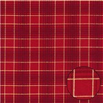 Tecido Estampado para Patchwork - Natal Xadrez Médio Vermelho C02 (0,50x1,40)